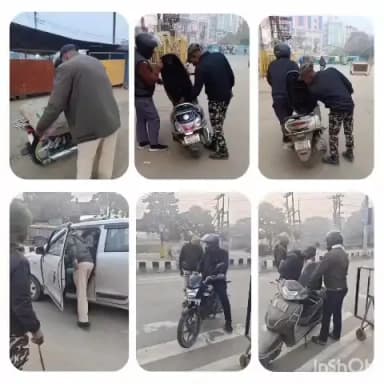 दुल्हिन बाज़ार: दुल्हिनबाजार पुलिस ने थाना क्षेत्र के चौक-चौराहों पर चलाया सघन वाहन जांच अभियान