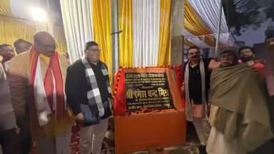 बदलापुर: बहरीपुर बाजार में सीसी रोड निर्माण कार्य का विधायक ने किया लोकार्पण, जल भराव से मिलेगी निजात