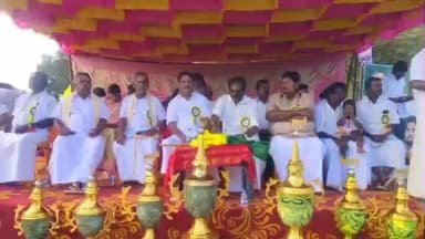 திருப்பத்தூர்: திருப்பத்தூரில் மாபெரும் மாட்டு வண்டி எல்கை பந்தயம்