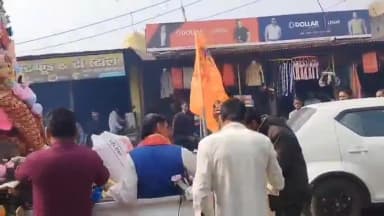 बजाग: चंदन घाट में मां नर्मदा की शोभायात्रा निकाली गई, भजन संध्या का आयोजन और भंडारे का प्रसाद वितरण हुआ