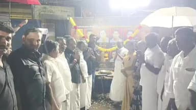 திருக்கழுக்குன்றம்: திருக்கழுக்குன்றத்தில் அதிமுக சார்பில் மொழிப்போர் தியாகிகளுக்கான வீரவணக்க நாள் பொதுக்கூட்டம் நடைபெற்றது