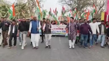 দাঁতন ২: দাঁতন দু'নম্বর ব্লকে SIR এর প্রতিবাদে মিছিল ব্লক তৃণমূল ও যুব তৃণমূল কংগ্রেসের!