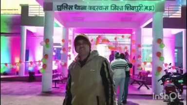 बदरवास: गणतंत्र दिवस पर थाना बदरवास जगमगाया