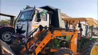 आसीन्द: शंभूगढ़ थाना पुलिस ने अवैध बजरी खनन पर की बड़ी कार्रवाई, एक डंपर व एक लोडर किया जब्त