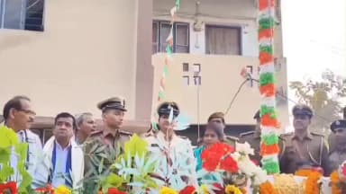 चानन: 77वें गणतंत्र दिवस पर चानन थाना में थानाध्यक्ष ने फहराया राष्ट्रीय ध्वज