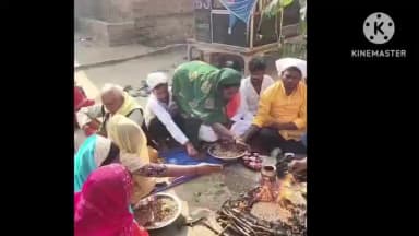 दरौली: बभनौली गांव में माँ सरस्वती की प्रतिमा विसर्जित करने के लिए किया गया हवन पूजन