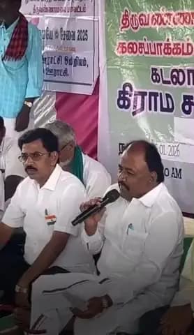 கலசபாக்கம்: கடலாடி ஊராட்சியில் கிராம சபை கூட்டத்தில் எம்எல்ஏ சரவணன் உரையாற்றினார்