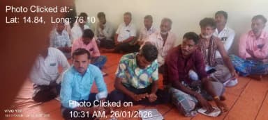 ಹಗರಿಬೊಮ್ಮನಹಳ್ಳಿ: 26-Jan-26 : ಮಹಾತ್ಮ ಗಾಂಧಿ ರಾಷ್ಟ್ರೀಯ ಗ್ರಾಮೀಣ ಉದ್ಯೋಗ ಖಾತ್ರಿ ಯೋಜನೆ ಹಿಂಪಡೆದಿರುವ ಹಾಗೂ ಕೇಂದ್ರ ಸರ್ಕಾರವು ಹೊಸದಾಗಿ ಜಾರಿಗೆ ತಂದಿರುವ ವಿಕಸಿತ್ ಭಾರತ್ ಗ್ಯಾರಂಟಿ ರೋಜಗಾರ್ ಮತ್ತು ಅಜೀವಿಕಾ ಮಿಷನ್ ಗ್ರಾಮೀಣ್ ಯೋಜನೆಗಳ ಕುರಿತು ಸಮಗ್ರವಾಗಿ ಚರ್ಚಿಸಲು ಗ್ರಾಮ ಸಭೆ