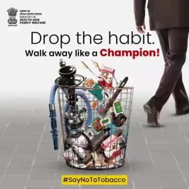 #SayNoToTobacco | Tobacco addiction affects your health, your mind, and your future. Be the Champion who walks away from it.
Help is just a call away.
Call the National Quitline: 1800-11-2356