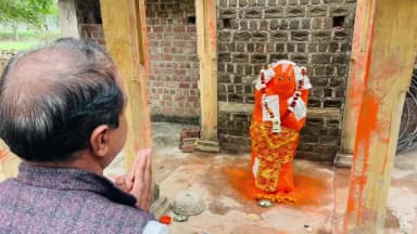 जीरापुर: ग्राम-बटेडिया में भाजपा जिला अध्यक्ष सुंदरकांड पाठ में शामिल होने पहुंचे