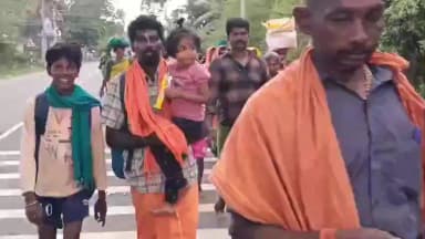 சிங்கம்புனரி: சிங்கம்புணரி வழியாக தைப்பூசத்திற்கு பழனி நோக்கி பாதயாத்திரை
பல கிலோ மீட்டர் தூரம் சாரை சாரையாக செல்லும் ஆயிரக்கணக்கான முருக பக்தர்கள்