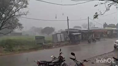 पोहरी: पोहरी में गरज-चमक के साथ बारिश, किसानों के चेहरे पर छाई चिंता