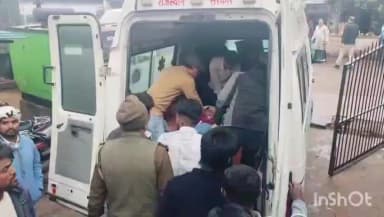 सरमथुरा: धौलपुर-करौली हाईवे पर केंटरा और वैगनार की भिड़ंत में दर्जनभर लोग हुए घायल