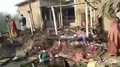 मधेपुर: रजौर गांव में आग लगने से एक व्यक्ति का मवेशी व घर जला, काफी नुकसान