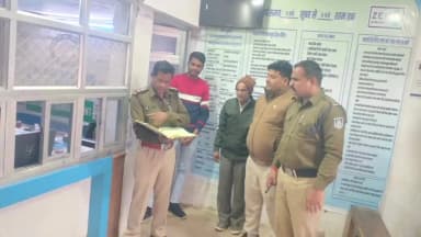 घुवारा: भगवा थाना पुलिस ने बैंकों, एटीएम व कियोस्क सेंटरों पर की जाँच