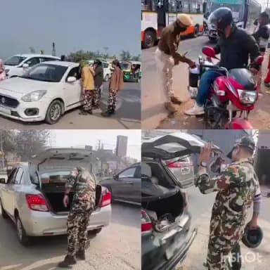 बिक्रम: बिक्रम पुलिस ने थाना क्षेत्र के विभिन्न चौराहों पर चलाया सघन वाहन जांच अभियान