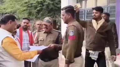 रहली: ग्राम विजयपुरा में शराबबंदी को लेकर थाना प्रभारी को सौंपा ज्ञापन