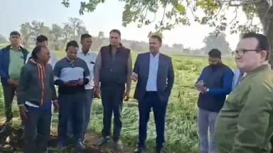 सोनकच्छ: सोनकच्छ में कलेक्टर ने ओलावृष्टि से हुए नुकसान का लिया जायजा, तहसीलदार व पटवारी को सर्वे के आदेश