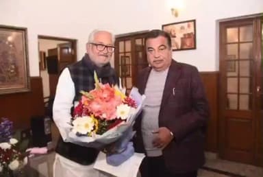 केसली: देवरी विधायक पंडित ब्रज बिहारी पटेरिया ने केंद्रीय मंत्री नितिन गडकरी से की मुलाकात