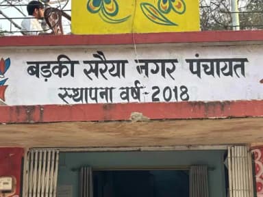 सरिया: नगर पंचायत बड़की सरिया में नगर निकाय चुनाव को लेकर निषेधाज्ञा लागू