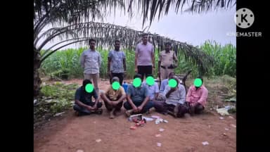 ద్వారకాతిరుమల స్టేషన్ పరిధిలో పేకాట కోడిపందాల పై దాడి 9 మంది అరెస్ట్ 16300 నగదు స్వాధీనం చేసుకున్న ఎస్ఐ సుదీర్