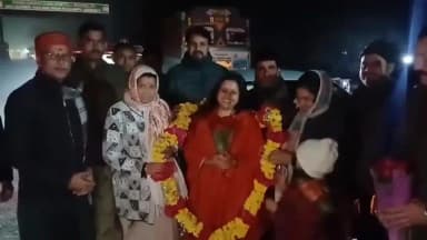 दमयंती नगर: विराट हिंदू सम्मेलन की तैयारियां पूरी, राष्ट्रीय संत सरस्वती देवी दमोह पहुंचीं, सर्किट हाउस पर हुआ भव्य स्वागत