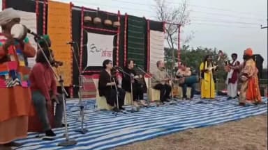 আউশগ্রাম ১: ল্যাটভিয়া থেকে স্পেন, আউশগ্রামের বননবগ্রামে বাউল গানে মেলাল বিশ্ব সংগীতের আসর