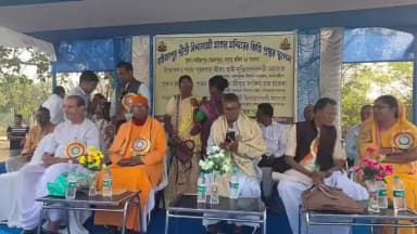 সাগর: শ্রী শ্রী বিশালক্ষী মাতার ভিত্তি স্থাপনে উপস্থিত মন্ত্রী