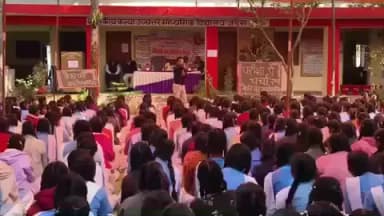 जबेरा: शासकीय कन्या विद्यालय जबेरा में 'परीक्षा पर चर्चा' कार्यक्रम में शामिल हुए जिला कलेक्टर सुधीर कुमार कोचर