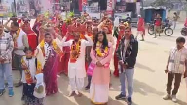 सावर: सावर में 7 दिवसीय श्रीमद् भागवत कथा ज्ञान महोत्सव का शुभारंभ, भक्तों का उमड़ा सैलाब कलश यात्रा में