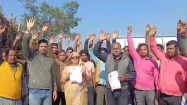 मझौलिया: डीटीओ-एमवीआई की कार्रवाई से नाराज़ किसानों का शुगर इंडस्ट्रीज में प्रदर्शन, गन्ना आपूर्ति रोकने की चेतावनी