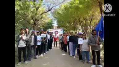 कुचामन सिटी: राष्ट्रीय सेवा योजना इकाई ने कुचामन में सड़क सुरक्षा के प्रति वाहन चालकों को किया जागरूक