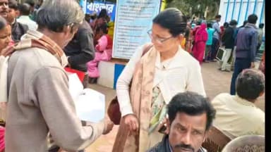 দাসপুর ২: বিভিন্ন জায়গার পাশাপাশি দাসপুর-২ পঞ্চায়েত সমিতির অফিসে SIR হেয়ারিং এর কাজ চলছে, উপস্থিত একাধিক ভোটাররা