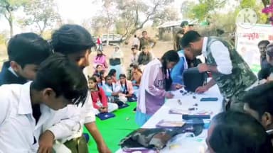 शाहनगर: शाहनगर वन परिक्षेत्र में 2025-26 का पहला अनुभूति नेचर कैंप आयोजित