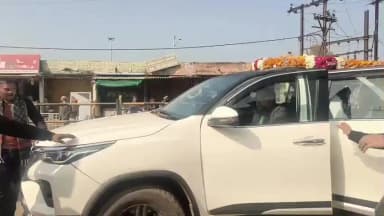 जौरा: जौरा नगर आगमन पर विधानसभा अध्यक्ष के सुपुत्र प्रबल प्रताप सिंह तोमर का जौरा में जोरदार स्वागत