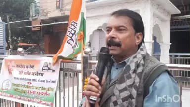 अंबाह: गांधीजी की पुण्यतिथि पर श्रद्धांजलि, नगर पालिका चौराहे पर मनरेगा कर्मियों का शांतिपूर्ण धरना