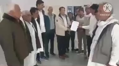 कुचामन सिटी: फसल खराबे की गिरदावरी कर अनुदान देने की मांग को लेकर अखिल भारतीय किसान सभा ने एसडीएम को ज्ञापन दिया