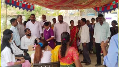 సదాశివనగర్: పద్మాజీవాడి గ్రామంలో ఉచిత వైద్య శిబిరం, రోగులకు ఉచిత మందులు పంపిణీ, గ్రామ సర్పంచ్ లోకొటి సుబ్బారావు