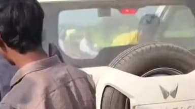 सुवासरा: सेमिनार स्कूल के पास कार ने बाइक सवार को टक्कर मारी, पैर में चोट, 112 पायलट ने की मदद