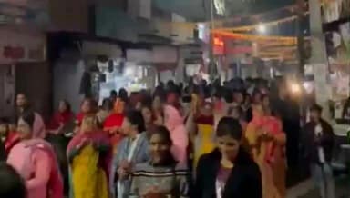 आसीन्द: भगवा रंग में रंगी नर्सिंग बस्ती, 1 फरवरी को होगा 'विराट हिंदू सम्मेलन' का भव्य आयोजन