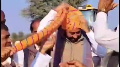 हिण्डौन: पालमपुर में भागवत कथा के भंडारे में पूर्व विधायक लाखन सिंह मीना ने की शिरकत, लोगों ने किया स्वागत