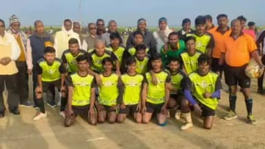 नाथनगर: 17वां श्री शिव शंकर चैलेंज फुटबॉल प्रतियोगिता 2026: ग्रुप-बी का पहला क्वार्टर फाइनल मुकाबला संपन्न