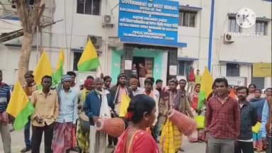 সাঁতুড়ি: ১৩দফা দাবিতে সাঁতুড়ির BDOকে ডেপুটেশন ভারত জাকাত মাঝি পারগনা মহলের