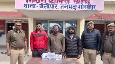 बांसगांव: बेलीपार थाने की पुलिस ने पुलिस पर फायरिंग करने वाले तीन बदमाशों को किया गिरफ्तार, अवैध असलहा व वाहन बरामद