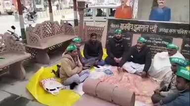 तिलहर: भारतीय कृषक दल का गांधीवादी क्रमिक सत्याग्रह जारी, आज 3 घंटे का मौन चिंतन तप किया गया