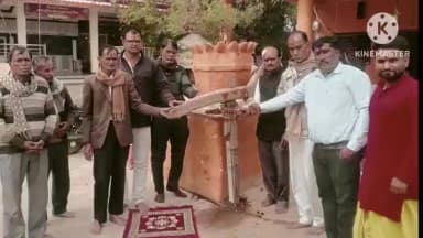 शाढ़ौरा: फसल रक्षा की कामना के साथ शाढ़ौरा के किसानों ने श्री हनुमान टेकरी धाम पर उल्टा हल गाढ़ा
