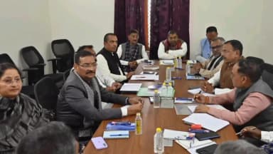 कांके: बीजेपी प्रदेश कार्यालय में प्रदेश अध्यक्ष की अध्यक्षता में हुई कोर कमेटी की बैठक