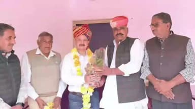 नागौर: नागौर जिला कलेक्टर के रूप में रिटायर्ड हुए अरुण कुमार पुरोहित को खींवसर विधायक डांगा ने दी शुभकामनाएं