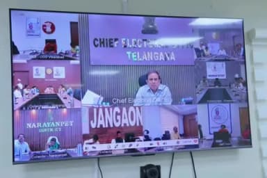 సిద్దిపేట అర్బన్: స్పెషల్ ఇంటెన్సివ్ రివిజన్ పై జిల్లా ఎన్నికల అధికారులతో వీడియో కాన్ఫరెన్స్ నిర్వహించిన ఎన్నికల అధికారి సుదర్శన్ రెడ్డి