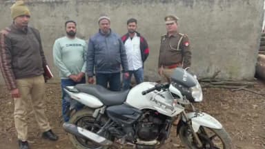 सहावर: थाना सहावर पुलिस ने अवैध रूप से अर्जित मोटरसाइकिल को किया ज़ब्त